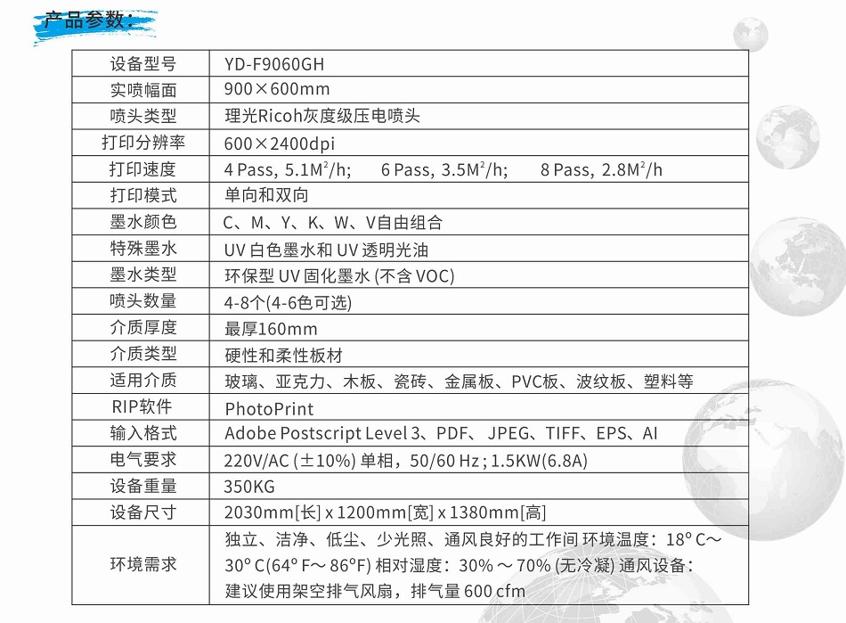 小理光打印機參數